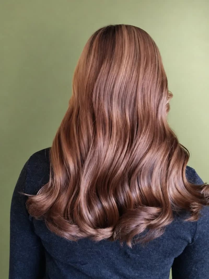 Cabello después del tratamiento en Hair Therapy: brillante, definido y sano